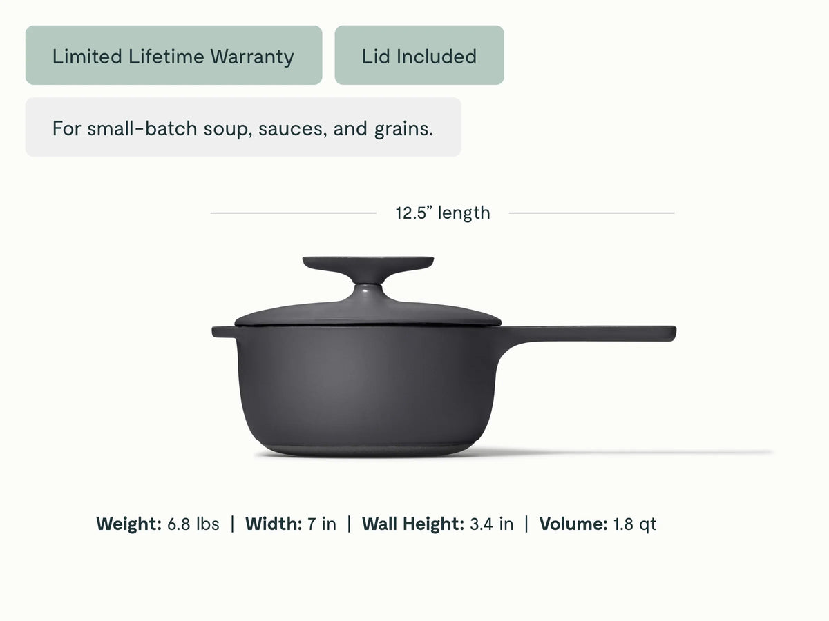 1.8 qt Enameled Cast Iron Mini Sauce Pan