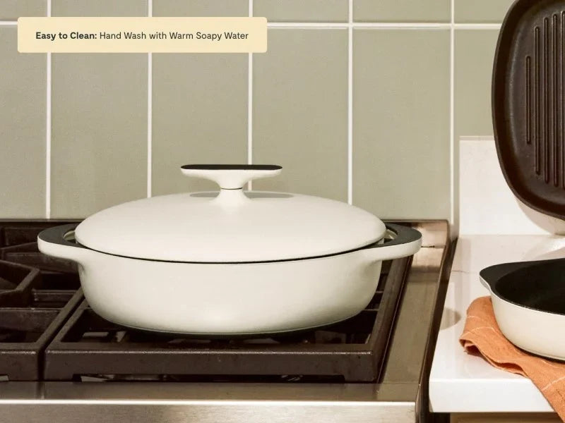 3.5 qt Enameled Cast Iron Braiser