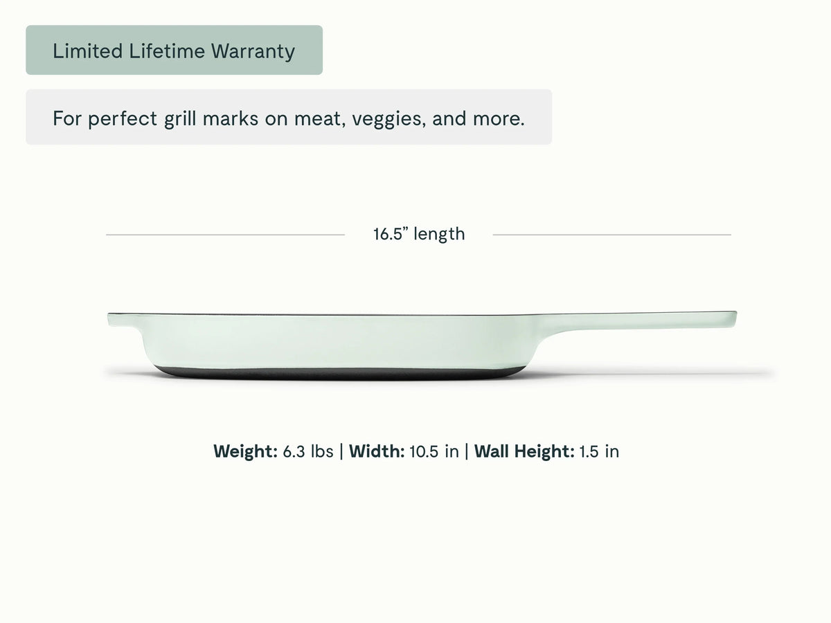 10.5” Enameled Cast Iron Grill Pan